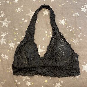 Aerie black halter bra small